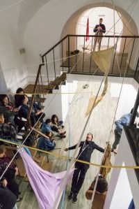 Flow. flew. flaw. di Giovanni Paolo Fedele, dettaglio performance. Photo Credit: Ela Bialkowska - OKNOstudio Photography