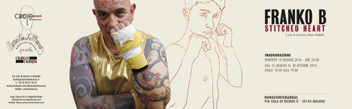 Franko B. Stiched Heart (invito) - www.antoniomarras.it Franko B. Stiched Heart (invito) - www.antoniomarras.it