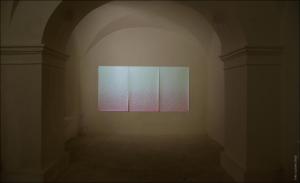 Valentina Colella, ... e dopo accadde il bianco, 2016, v1 v2 v3, 3 dipinti su carta, 150 cm x 100 cm