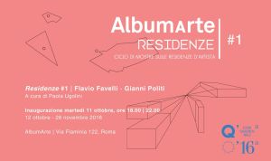 Residenze #1 | Flavio Favelli - Gianni Politi, 12 ottobre, AlbumArte - Roma