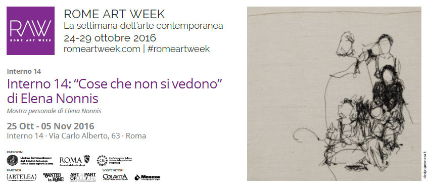 “Cose che non si vedono ” di Elena Nonnis, Interno 14, Roma (Invito Rome art week)