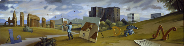 L (5) (5) d (4) n (do)” olio su tela, cm. 30 x 120 del 2006,Stanze del tempo di Massimo Livadiotti a cura di Lori Adragna Inaugurazione: 6 dicembre 2016 h 18:30 Interno 14, Roma