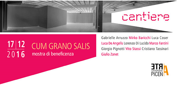 Cum Grano Salis. Giornata di cultura e solidarietà, 17 dicembre, Galleria Galleria Cantiere - Ascoli Piceno 