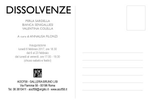 DISSOLVENZE - COLELLA, SARDELLA, SENIGALLIESI, 6 febbraio, AOCF58 -Roma