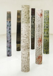 Marie Filippovová (Brno) “Stoa”, inchiostro e guache, 220 x 120 cm, 2010–2013