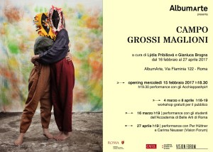 Campo Grossi Maglioni, 15 febbraio, AlbumArte (invito)