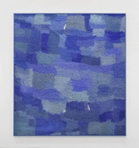 Anna Gramaccia, You were blue, 3 markers andwatercolors on destroyed paper, 200x170cm