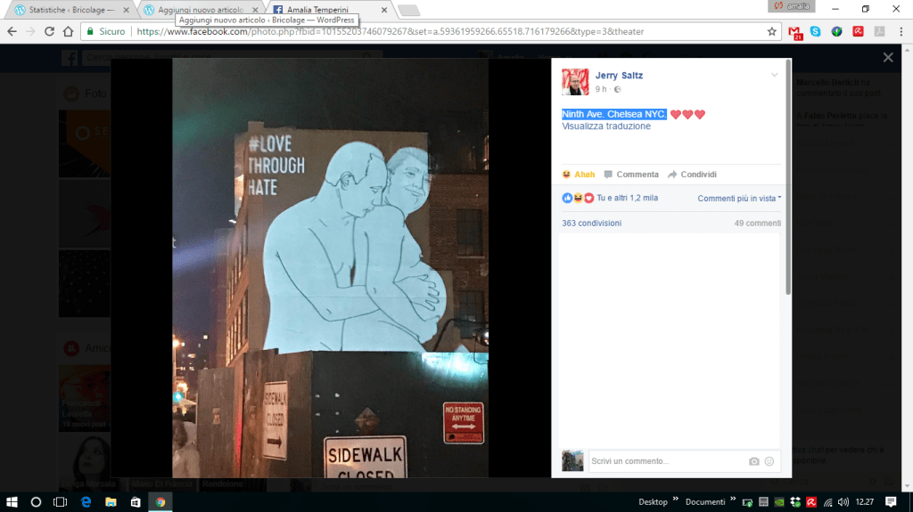 Jerry Saltz, Ninth Ave. Chelsea NYC.