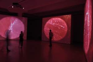 Grazia Toderi e Orhan Pamuk Words and Stars (Conversazione), 2013-2017 cinque proiezioni video, loop, sonoro-min