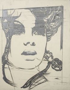 5.5 Giosetta Fioroni (Roma 1932) La modella inglese, 1969, smalto su tela, cm 180,5 x 140,7. Roma, Galleria Mucciaccia Foto Giuseppe Schiavinotto.