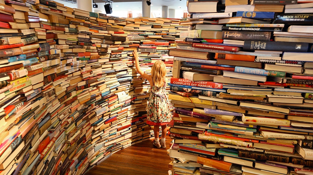 Un labirinto di libri (Getty Images)