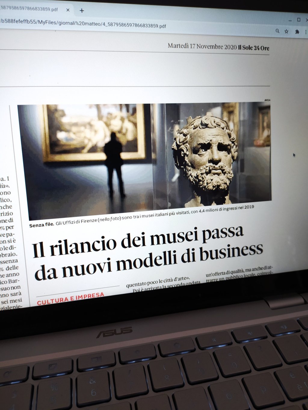 Musei e nuovi modelli di business, siamo davvero sicuri possa bastare? #cultura&nbsp;#riflessione