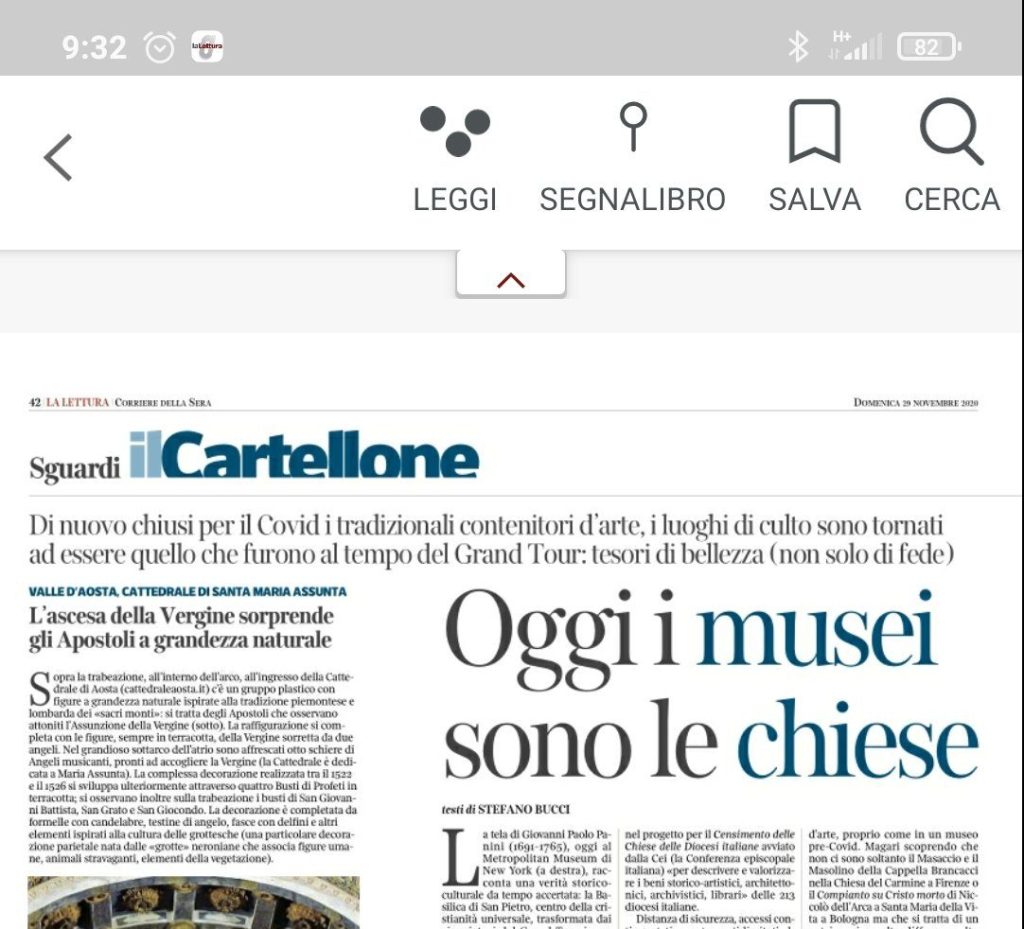 Oggi i musei sono le chiese? Riflessione su un articolo di Stefano Bucci #arte&nbsp;#società