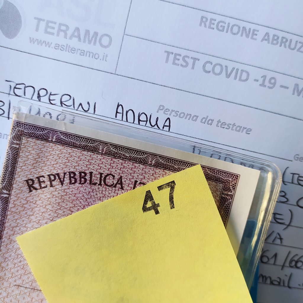 N.47: Screening di massa – nuove geografie territoriali. #covid #teramo&nbsp;#abruzzo