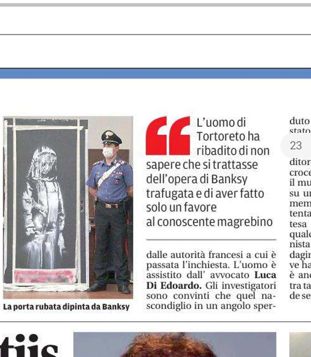 Banksy, Abruzzo – Francia: la storia infinita #arte #collezionismo [#aggiornamenti]