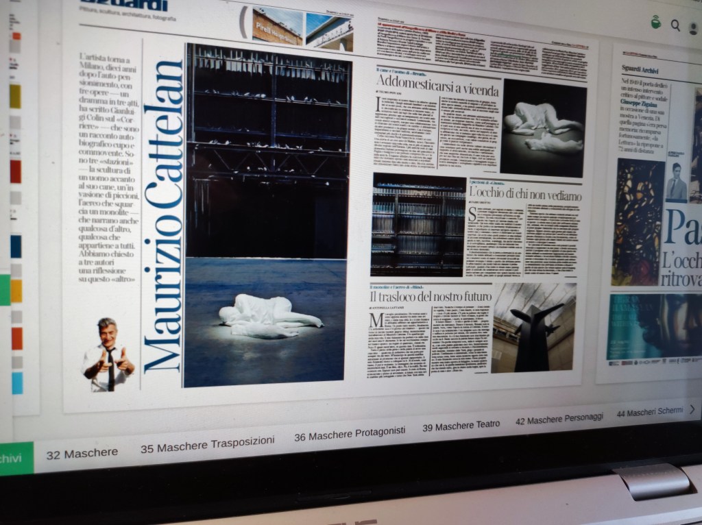 Impressioni da lontano. Le recensioni sulla mostra di Maurizio Cattelan a Milano #arte&nbsp;[#riflessioni]