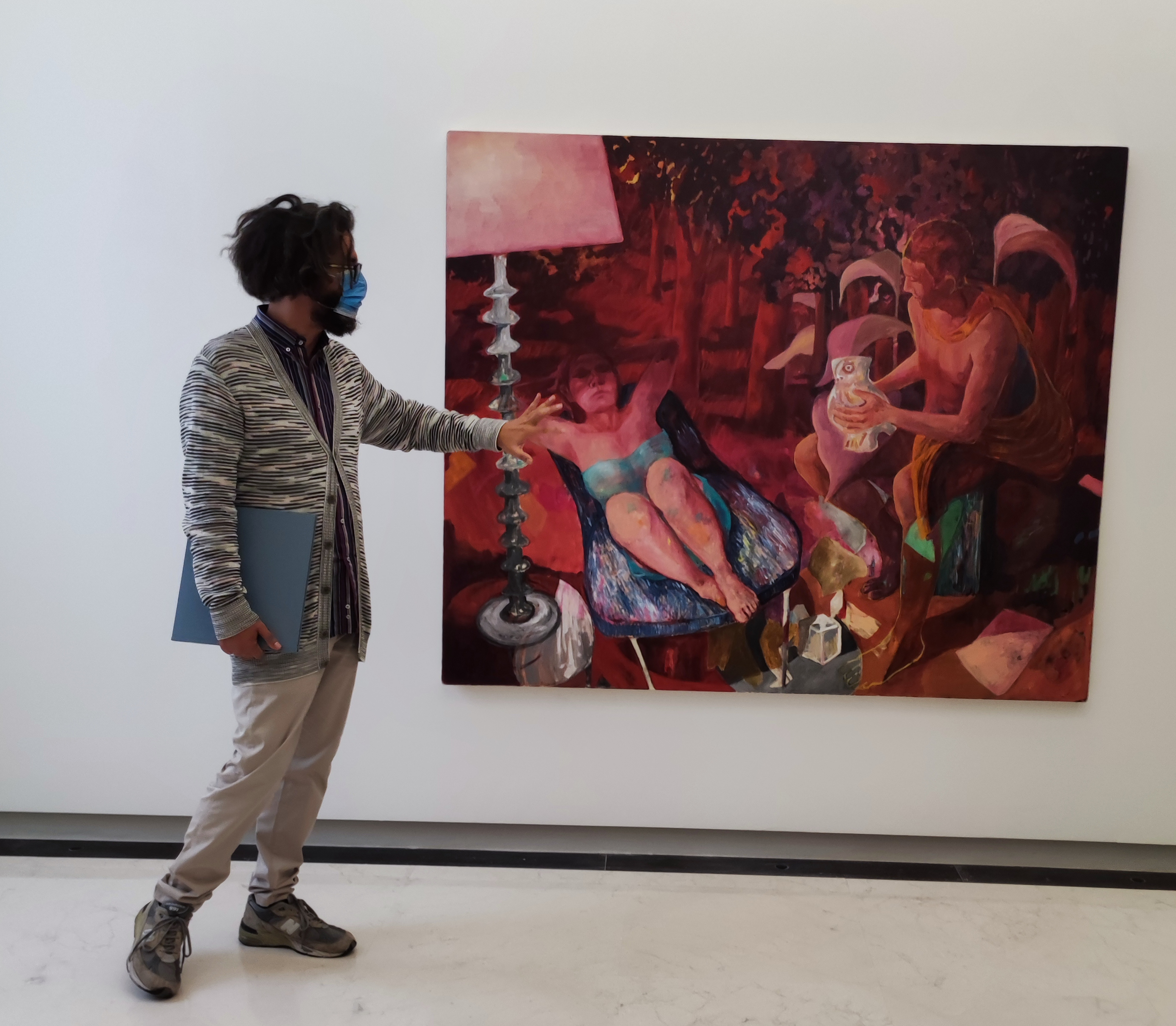 Pietro Gaglianò curatore della mostra Paso Doble - Fondazione Malvina Menegaz - Castelbasso (TE) - ph. Gino Di Paolo