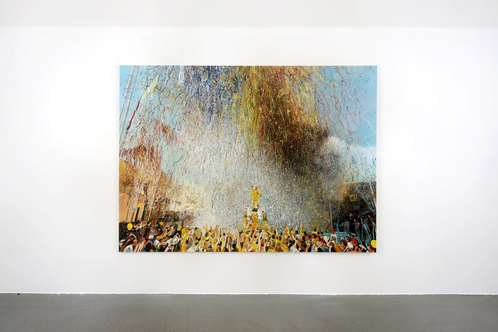 10. Rito e allegoria, 2022 olio su tela 220x160 cm