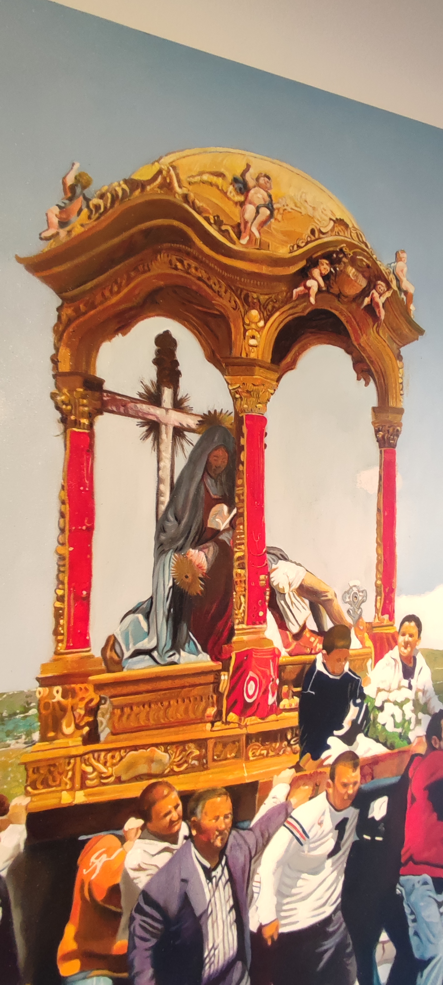 Rito (dettaglio), 2020 olio su tela 98,7x138,5 cm - ph. amalia Temperini