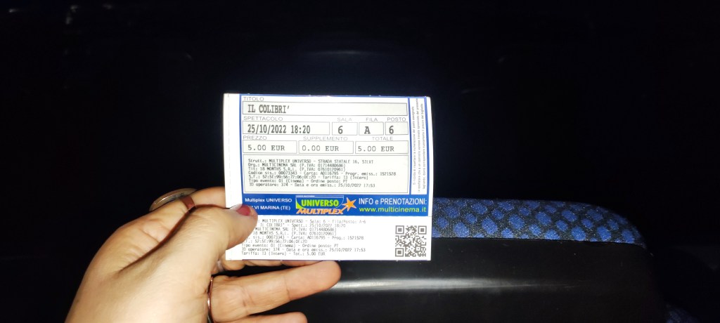 Ph. Biglietto Colibri, Silvi Marina, Amalia Temperini, ottobre 2022