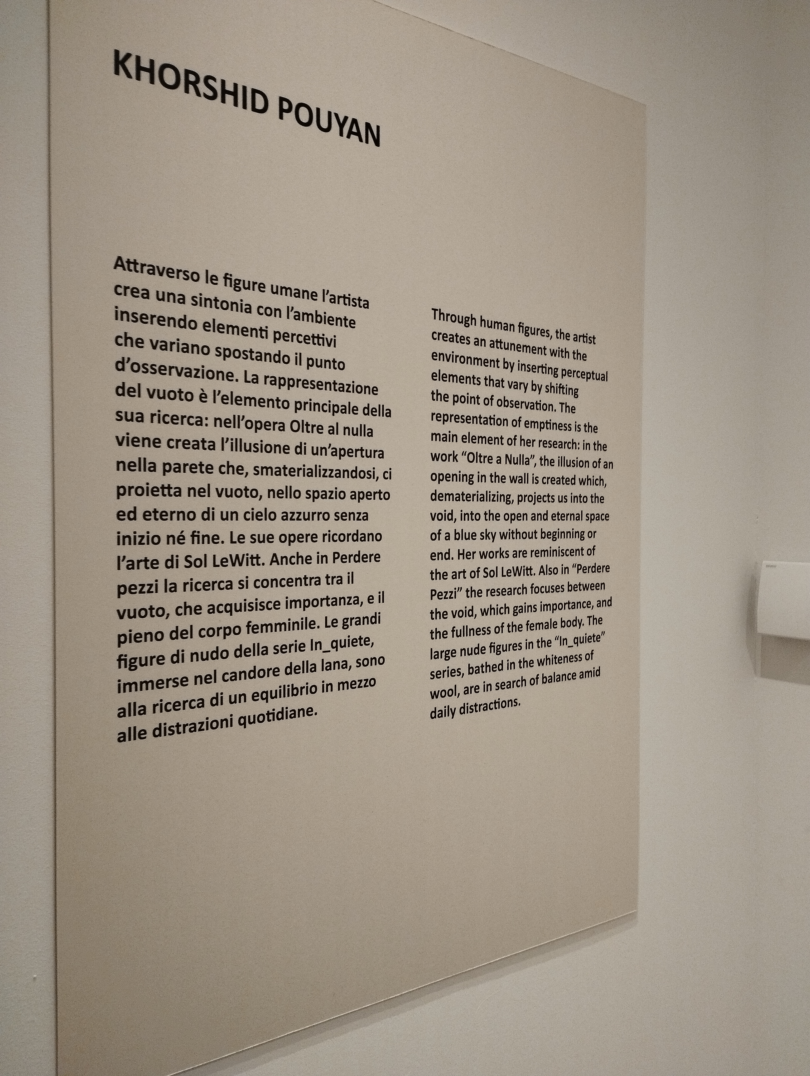 “Voci dall’abisso. Quattro artiste iraniane a Bologna” Opere di Pegah Pasyar, Reyhaneh Alikhani, Golzar Sanganian, Khorshid Pouyan A cura di Marco Baldassari ph. Amalia Temperini