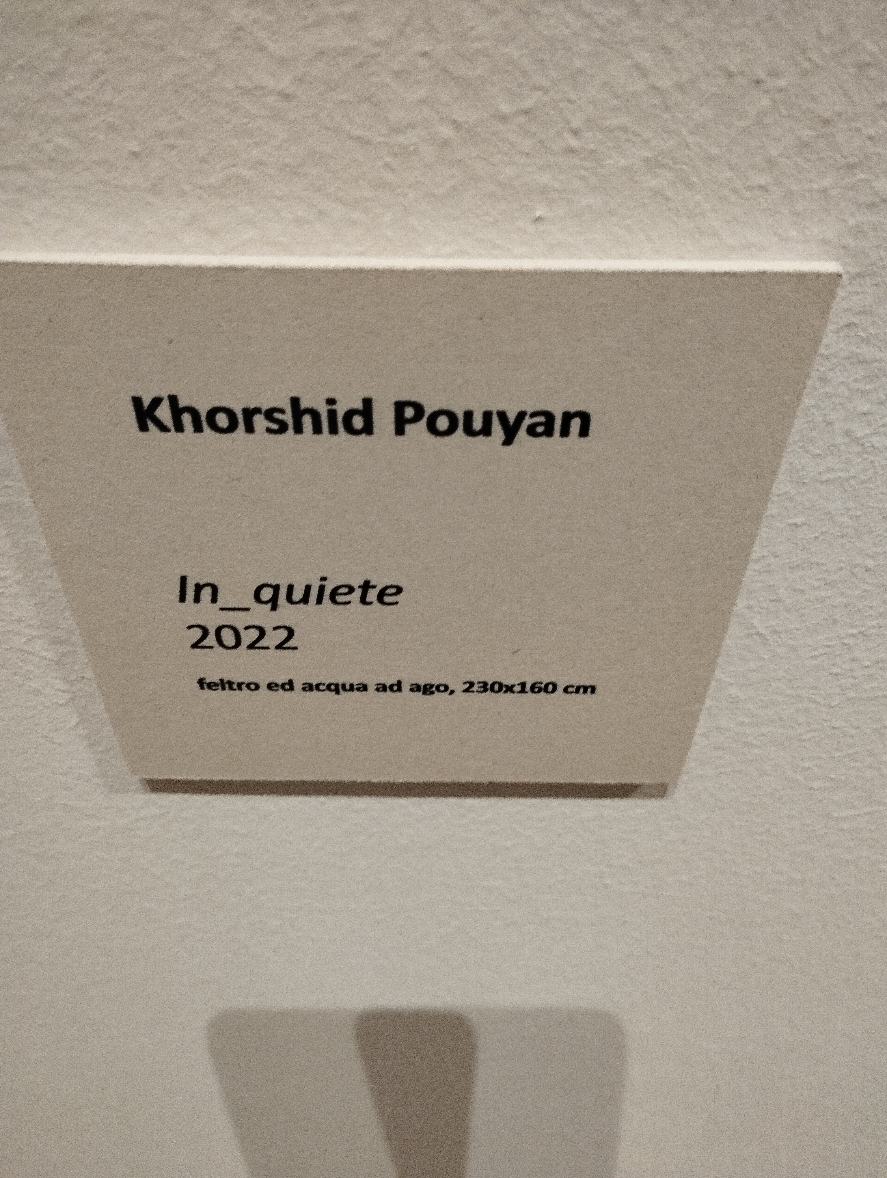 “Voci dall’abisso. Quattro artiste iraniane a Bologna” Opere di Pegah Pasyar, Reyhaneh Alikhani, Golzar Sanganian, Khorshid Pouyan A cura di Marco Baldassari ph. Amalia Temperini