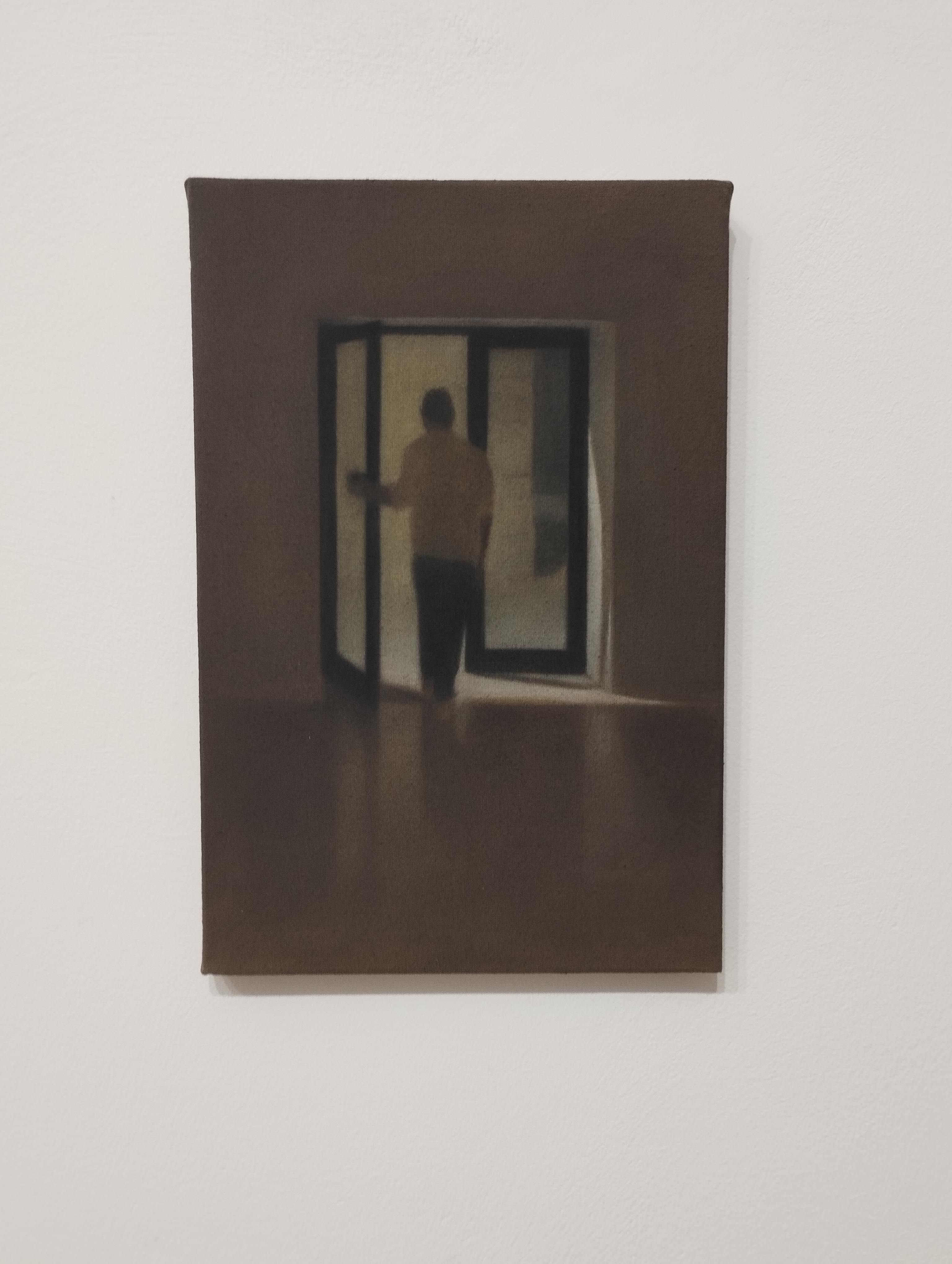 Anzhelika Lebedeva, Abitare I, pastelli su tela grezza tinta manualmente, F Urba - Guardiagrele (Ch) - ph. Amalia Temperini