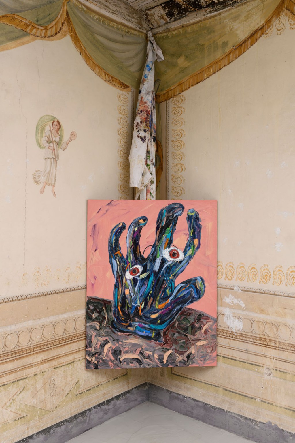 LA MANO DEL PITTORE (NON DI PENSIERO MA DI SGUARDO), 2023 (CIRCA / ABOUT) OLIO SU LINO, 99 X 126 CM OIL ON LINEN, 99 X 126 CM