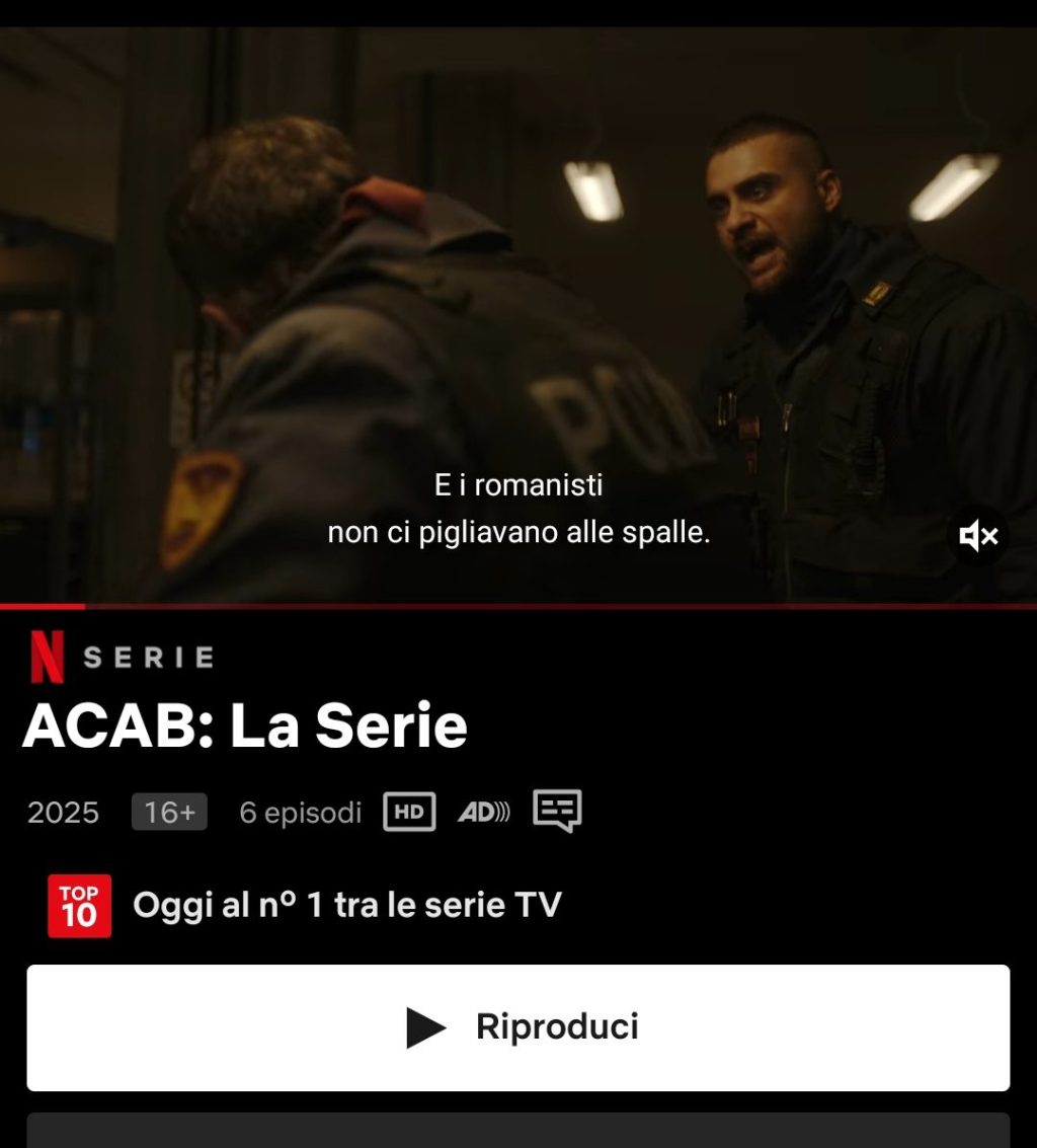 #serietv ACAB: tra violenza, solitudine e resistenza di una società&nbsp;divisa