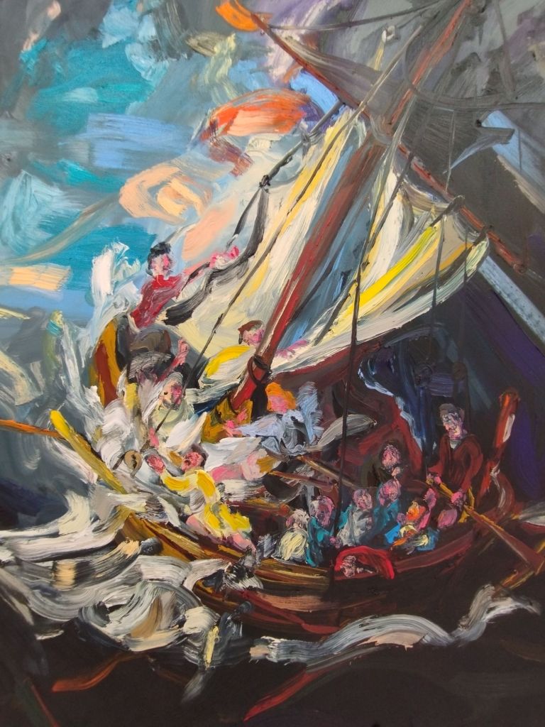 Matteo Fato, Il difficile è dimenticare ciò che si è visto per casa Ritratto di Pescara per caso, a cura di Simone Ciglia, Fondazione La Rocca, Pescara ph. Amalia Temperini